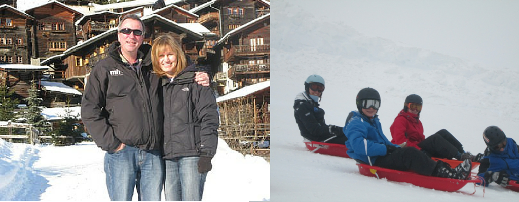 Nick and Vicki family ski holiday