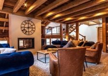 The living area of morzine chalet