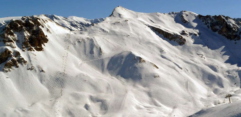 Pistes at Courchevel of the Three Valleys