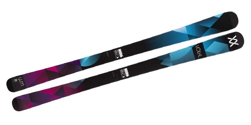 <h3>Freeride skis</h3>It’s fair to say that freeride skis are a more versatile version of powder skis, partly because they aren’t as wide and are usually no bigger than 105mm underfoot. While they are designed for off-piste skiing, they can perform equally as well on the groomed slopes. Most of these skis feature a rockered tip, although it’s less severe than with powder skis to ensure the skis can grip on the piste as well as performing on the untouched snow.