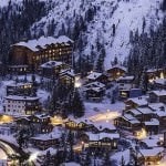 Courchevel at night