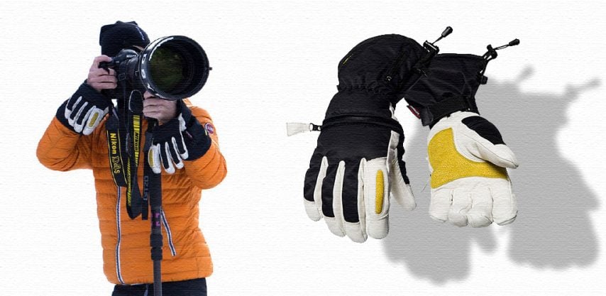 Ski gloves competition banner