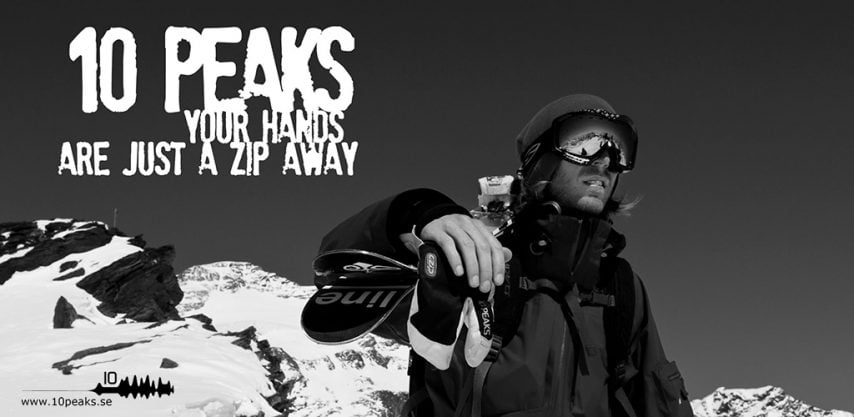 10 peaks C Zip gloves ski