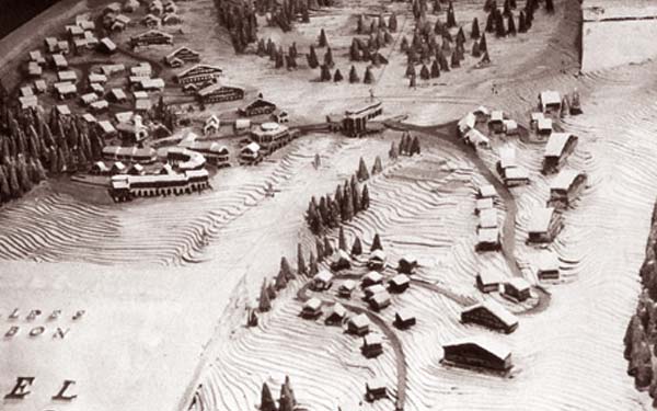 The 1940's model for Courchevel village