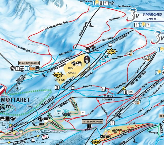 Meribel Mottaret Map