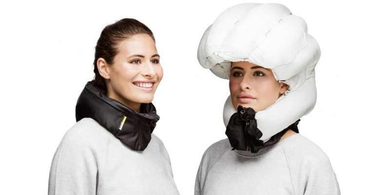 <h3>Airbag helmets</h3>Airbag helmets are a thing, and the innovative concept came from <a href="https://hovding.com/how-hovding-works/">Hövding</a>, a Swedish company that focuses on safety and protection. The helmet is a collar which you wear around your neck and in the event of an accident, it will inflate, thereby providing you with the protection you need.<br></br>The helmet is currently for cyclists, but in the future it’s entirely possible an airbag helmet for skiers and snowboarders will be introduced. How to stop it going off when your friends push you over? That may be the crucial problem.<br></br>We hope this kind of helmet is available for skiers soon!<br></br>