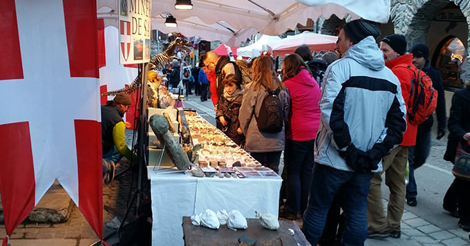 christmas market in la plagne