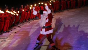 santa claus in courchevel