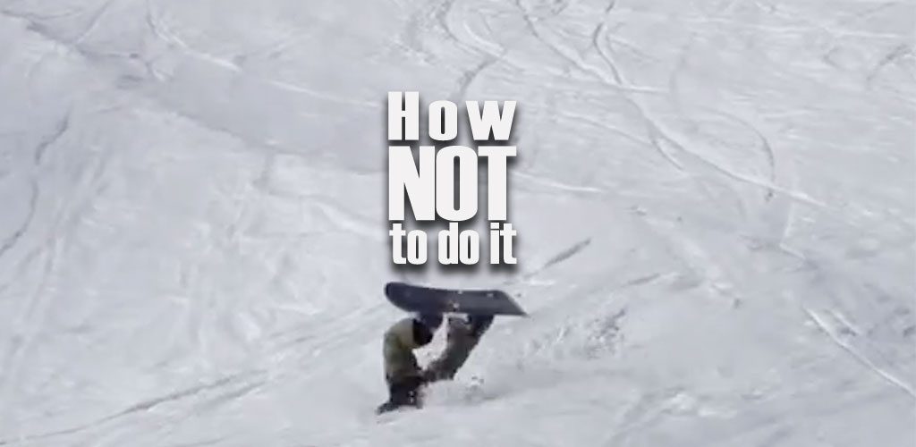 Going off piste - How not to do it