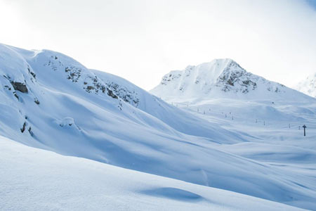 amazing snow in La Plagne