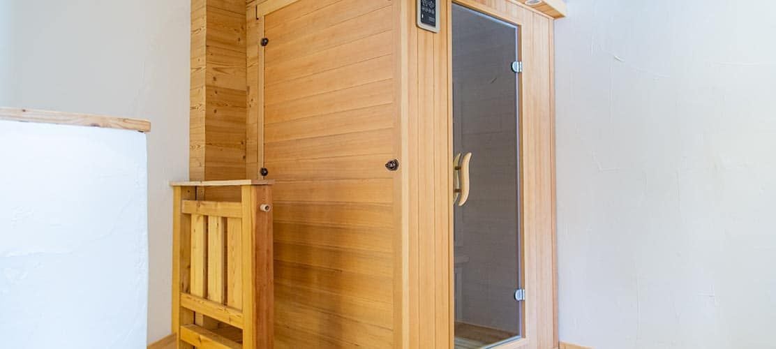 The sauna of Chalet Mira in La Plagne