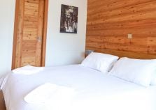 Double bedroom with crisp white linen