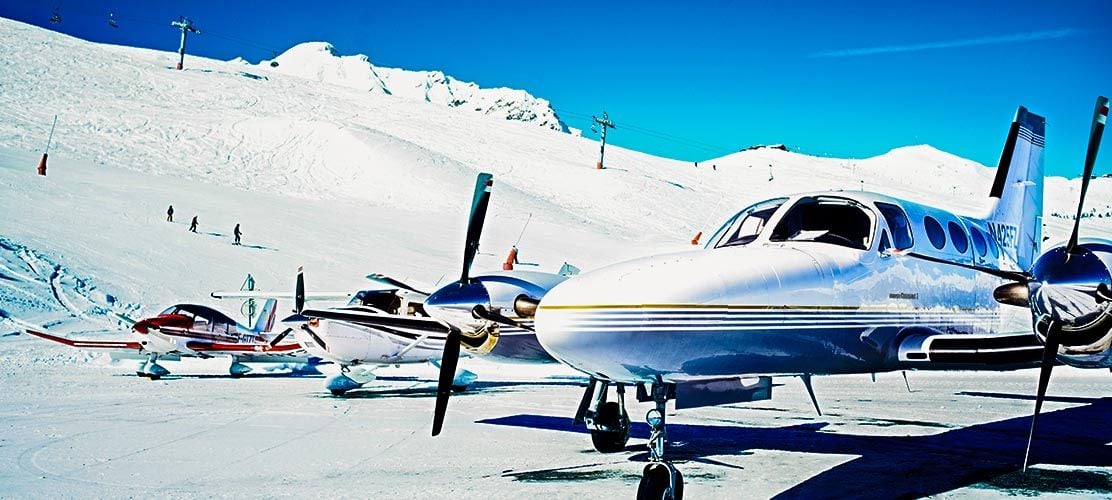 The famous Courchevel 1850 Altiport