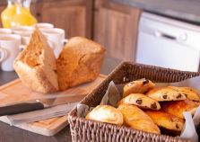 Breakfast pastries as part of the catered chalet service