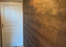 Nice wood panelling in self catered ski apartment