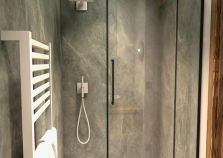 Shower in catered chalet in Courchevel