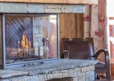 Catered chalet with log fire in La Plagne