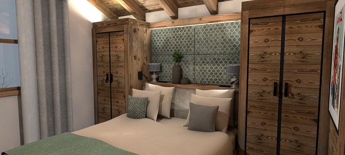 Cosy Double Bedroom in Chalet Jardin d'Angele