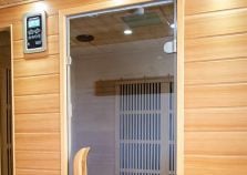 Nice sauna with speakers