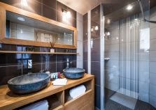 Ensuite bathroom in catered chalet