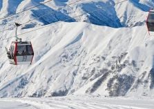 Gondola on the pistes of Georgia