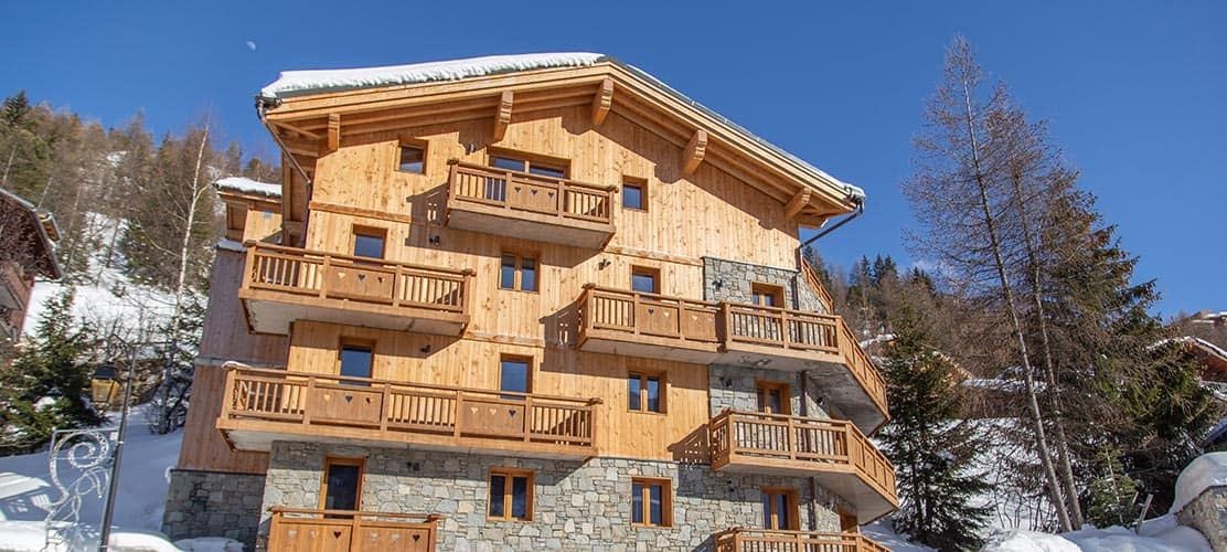 Exterior of chalet Vega in La Plagne