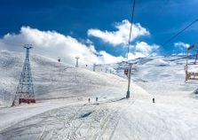 Empty slopes in Dizin Ski Resort