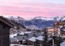 Sunset over La Plagne 1800