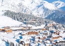 La Rosiere from above with Les Eucherts visible in the distance