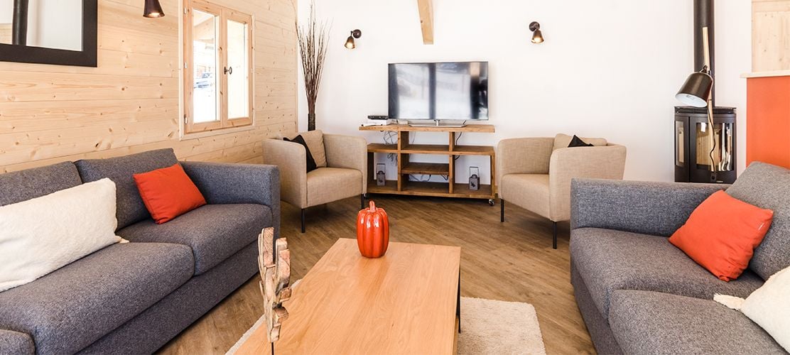 spacious lounge in chalet valeriane