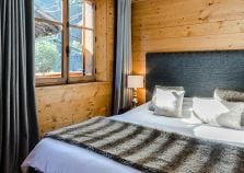 Quality furnishings make chalet bedrooms lovely