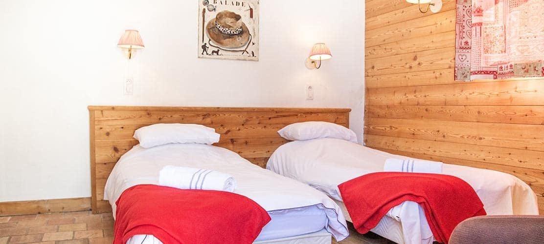 Bedroom for 2 in catered chalet